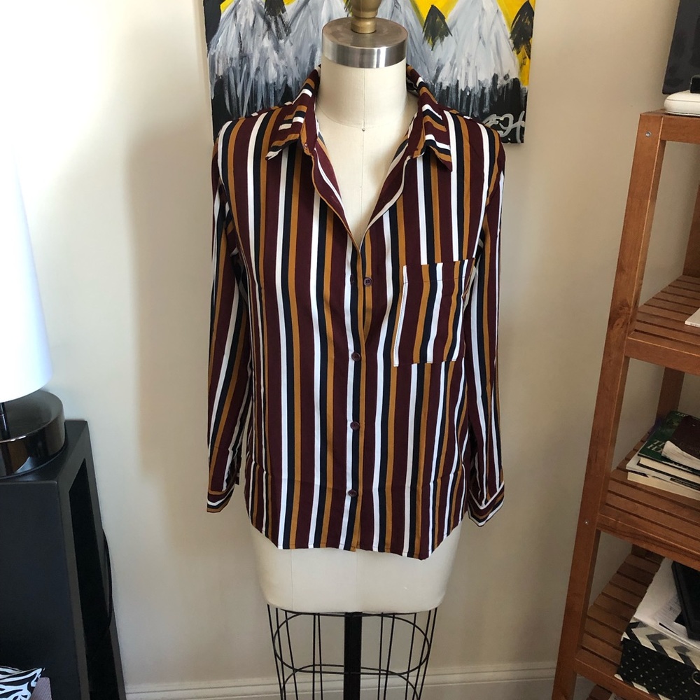 Forever 21 Button down striped shirt